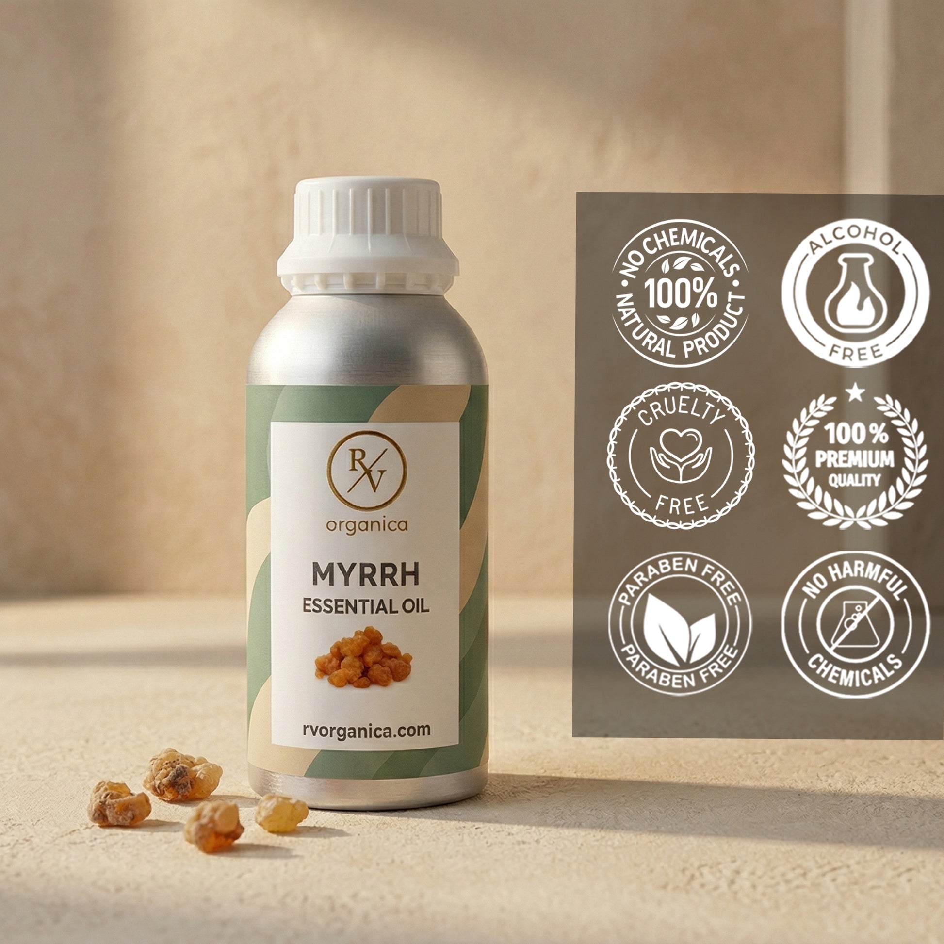 Myrrh Essential Oil no harmful chemicals paraben free cruelty free alcohol free essential oil
