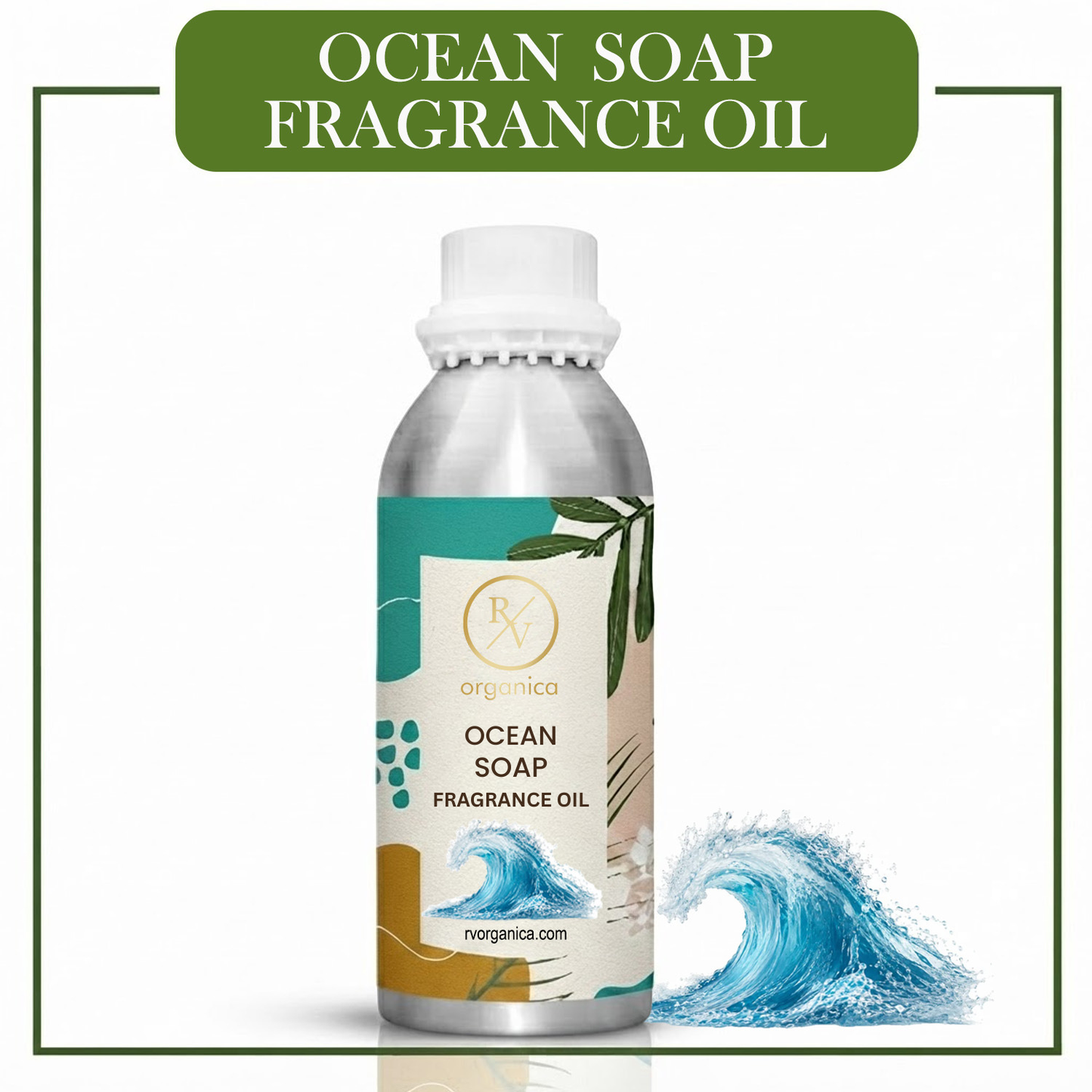 Ocean Soap Fragrance Oil by RV Organica for soap making, melt and pour soap, cold process soap and handmade soap