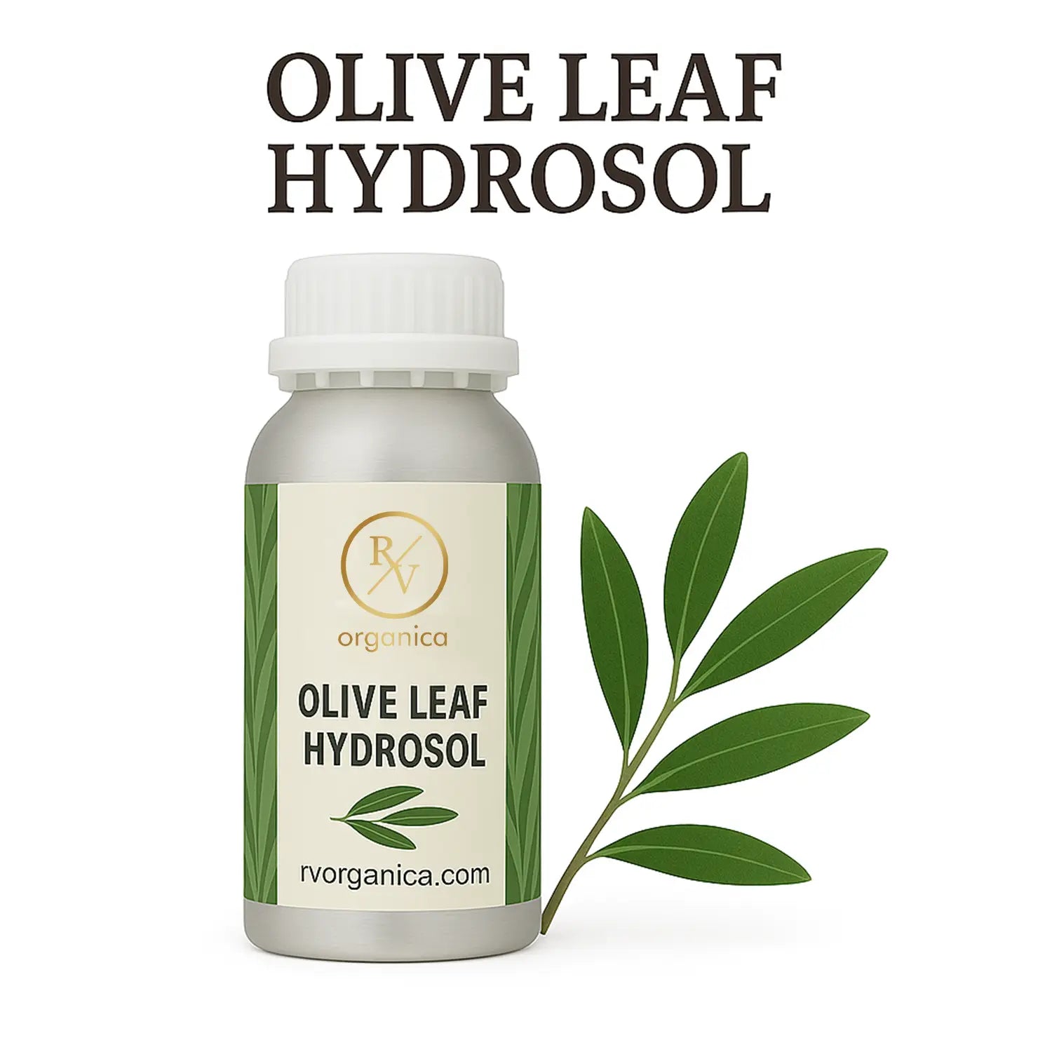 Organic olive leaf hydrosol natural face toner with antioxidant benefits