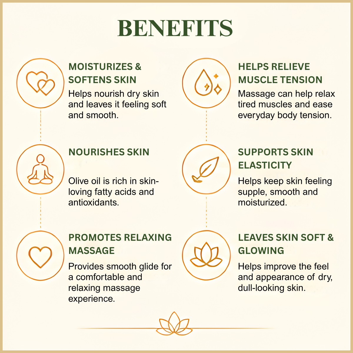 Benefits of olive massage oil - deep skin nourishment, relaxation and glowing radiant skin