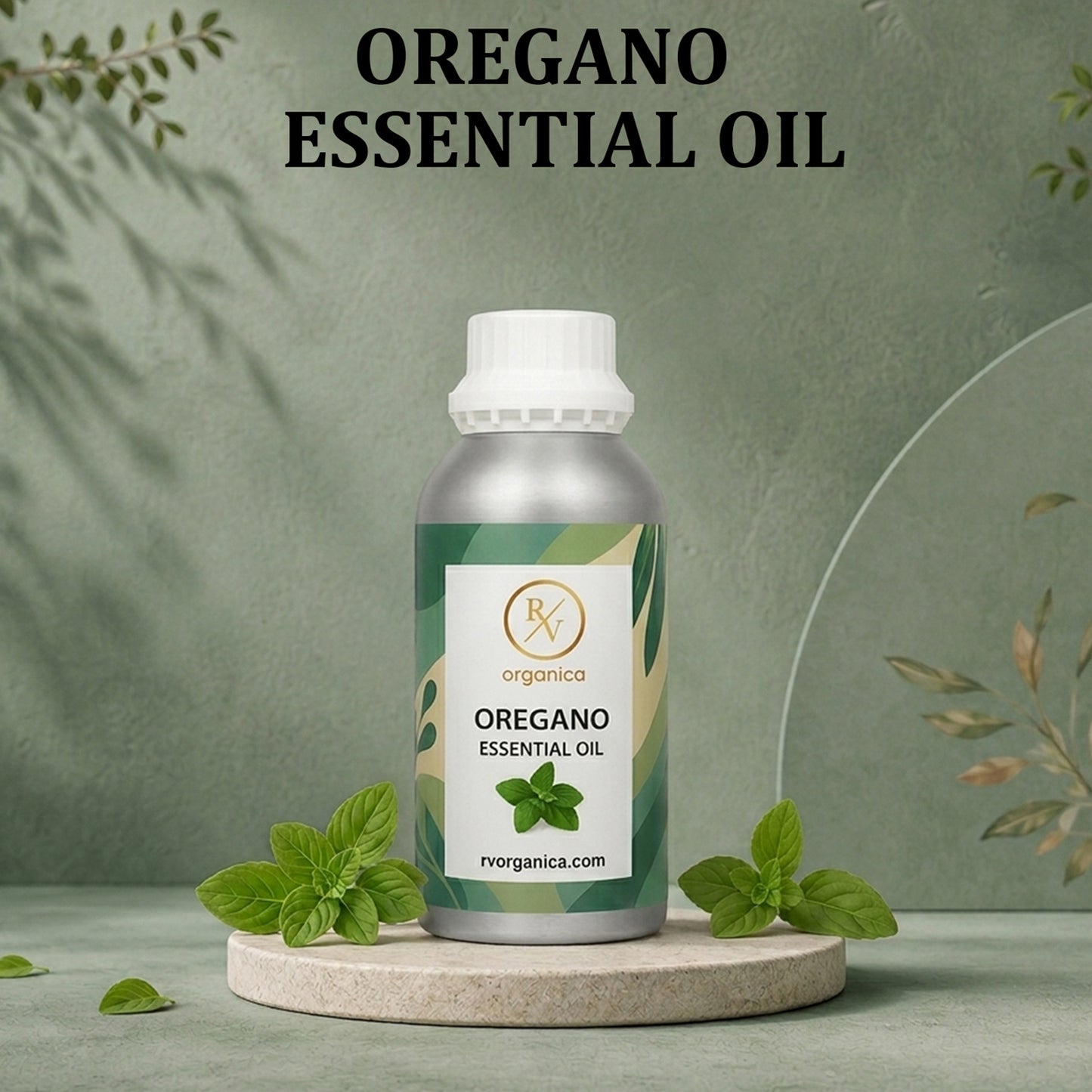Oregano Essential Oil bottle with label pure natural aromatic therapeutic essential oil
