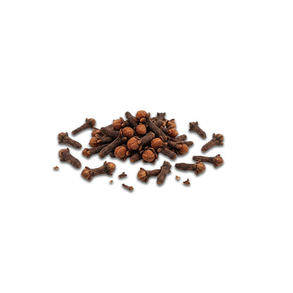 Dried organic cloves spice isolated on white background