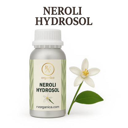 Organic neroli floral water hydrosol by RV Organica - pure, unpreserved natural face mist for skincare