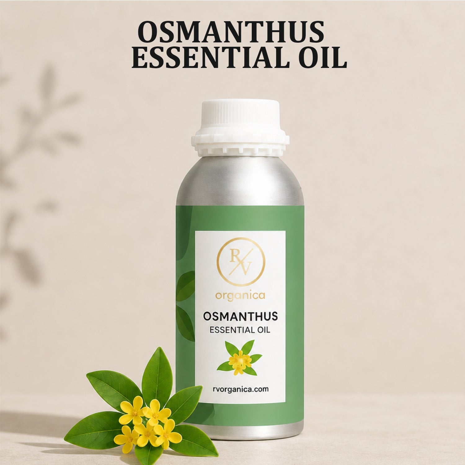 Osmanthus Essential Oil bottle with label pure natural aromatic therapeutic essential oil
