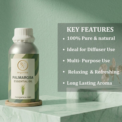 Palmarosa Essential Oil key features pure natural aroma long lasting multipurpose essential oil