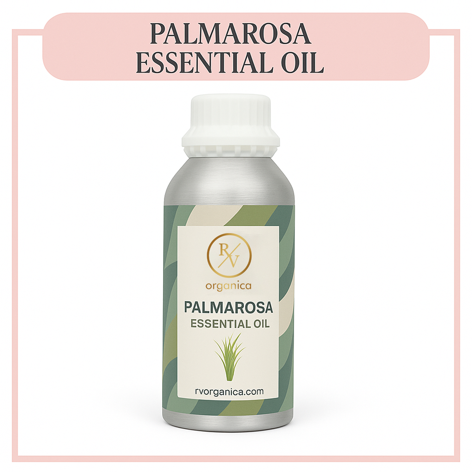 Pure Palmarosa Essential Oil for aromatherapy and skincare –RV Organica
