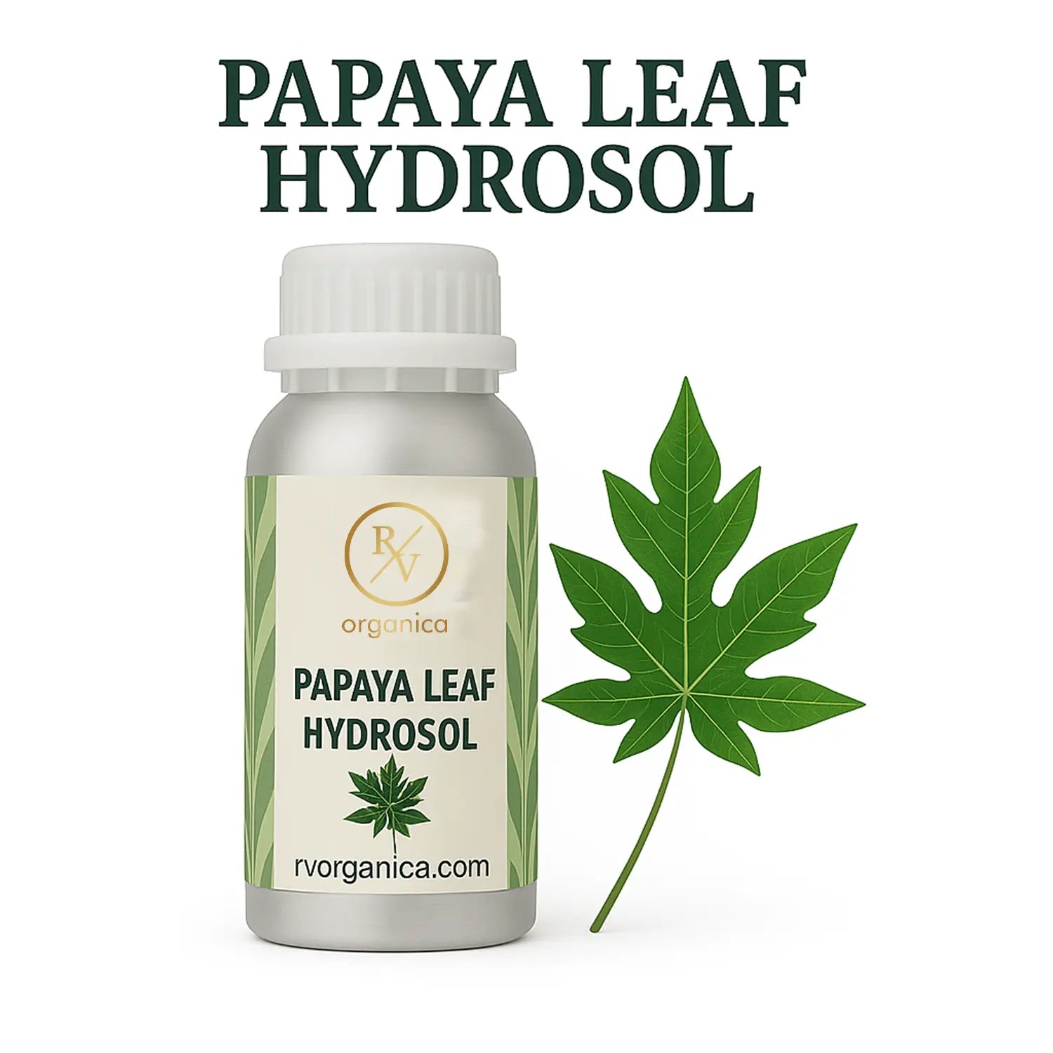 Papaya leaf hydrosol - pure natural floral water toner bottle 