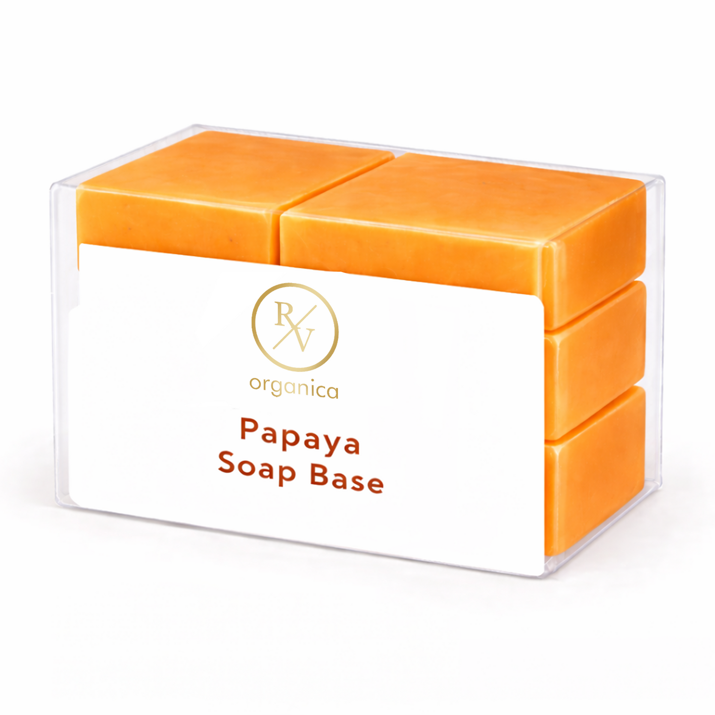 RV Organica papaya soap base for melt and pour exfoliating and skin brightening soap making
