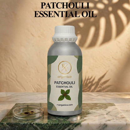 Patchouli essential oil bottle deep earthy aroma pure concentrated oil