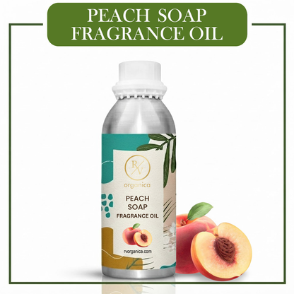 Peach Soap Fragrance Oil by RV Organica for soap making, melt and pour soap, cold process soap and handmade soap