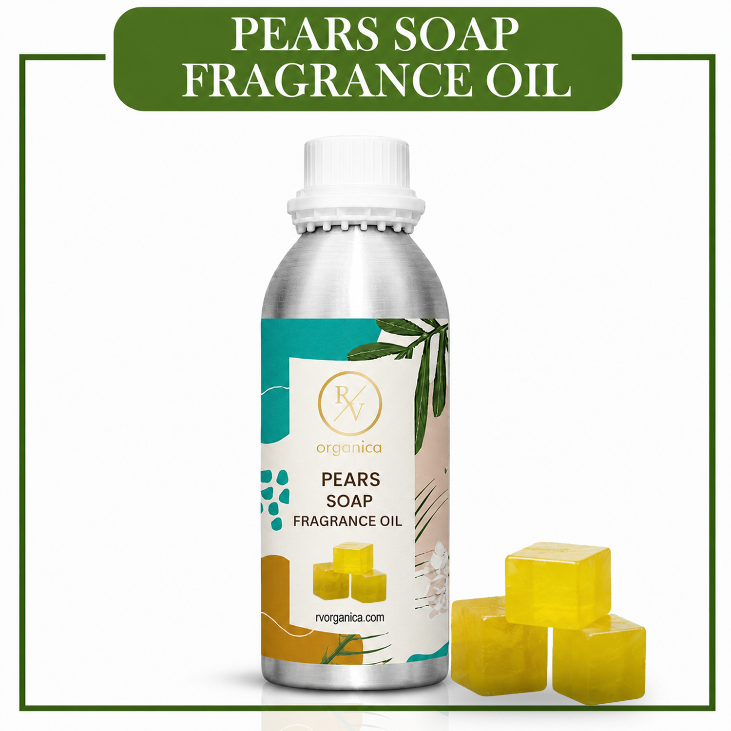 Pears Soap Fragrance Oil by RV Organica for soap making, melt and pour soap, cold process soap and handmade soap
