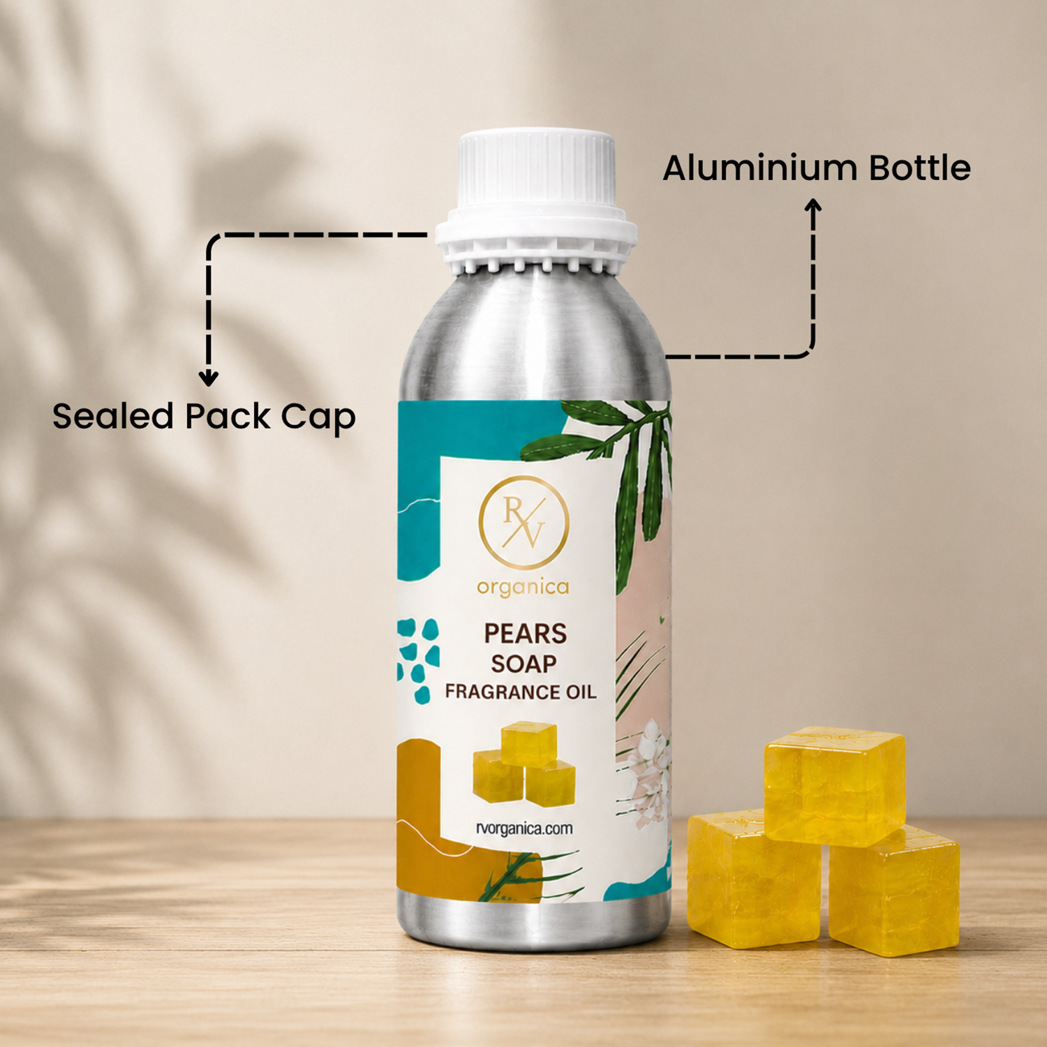 Sealed aluminium bottle of Pears Soap Fragrance Oil with secure packaging, helping maintain freshness and premium fragrance quality.