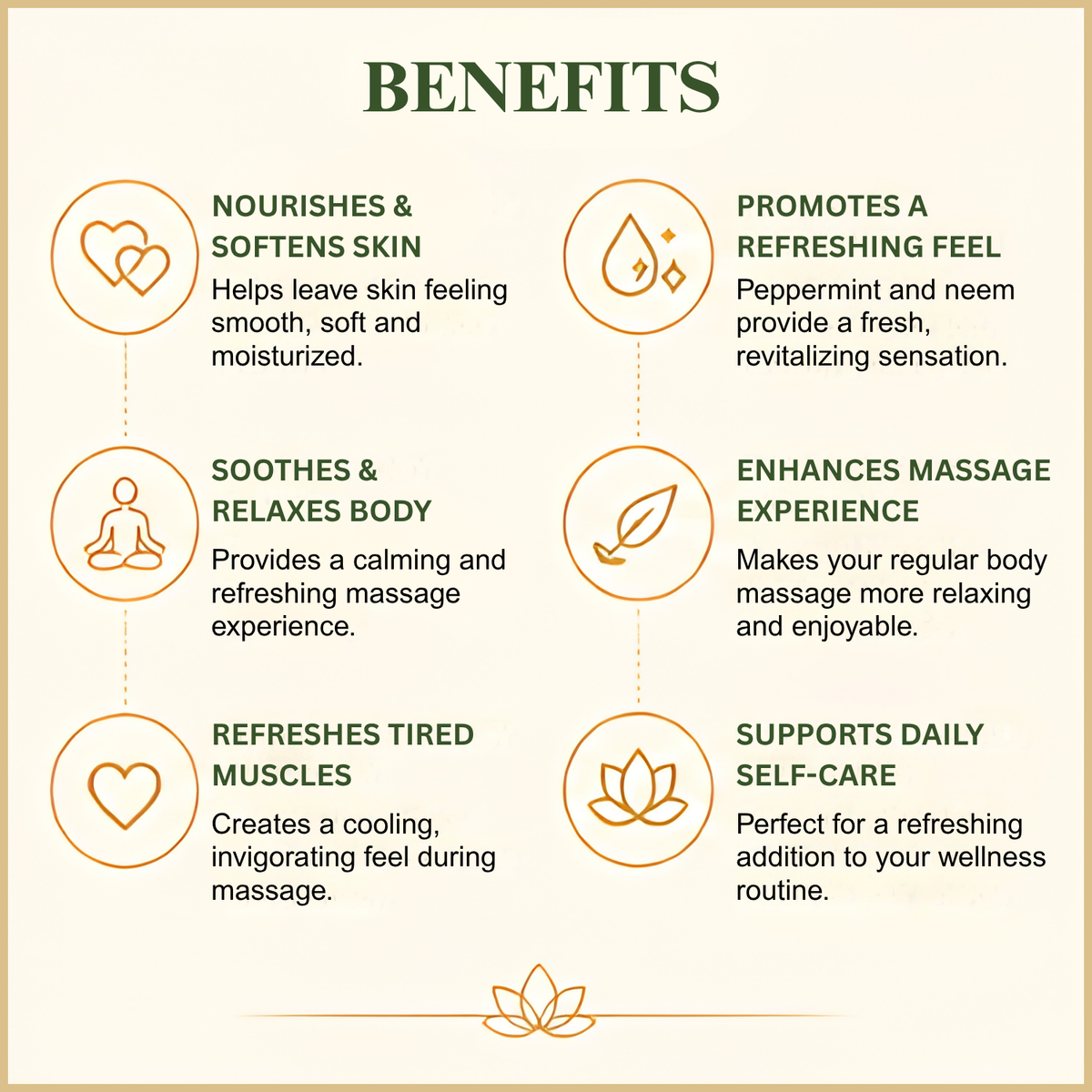Benefits of peppermint neem massage oil - deep skin nourishment, relaxation and glowing radiant skin
