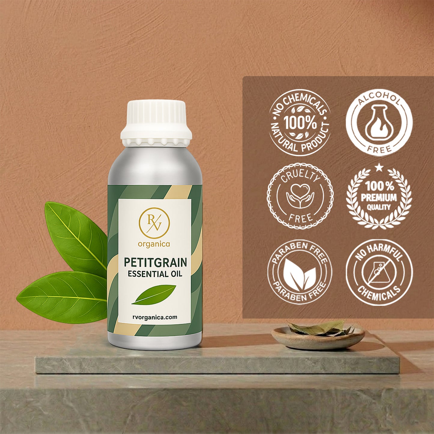 Petitgrain Essential Oil no harmful chemicals paraben free cruelty free alcohol free essential oil
