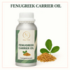 Fenugreek carrier oil in glass bottle for cosmetic use
