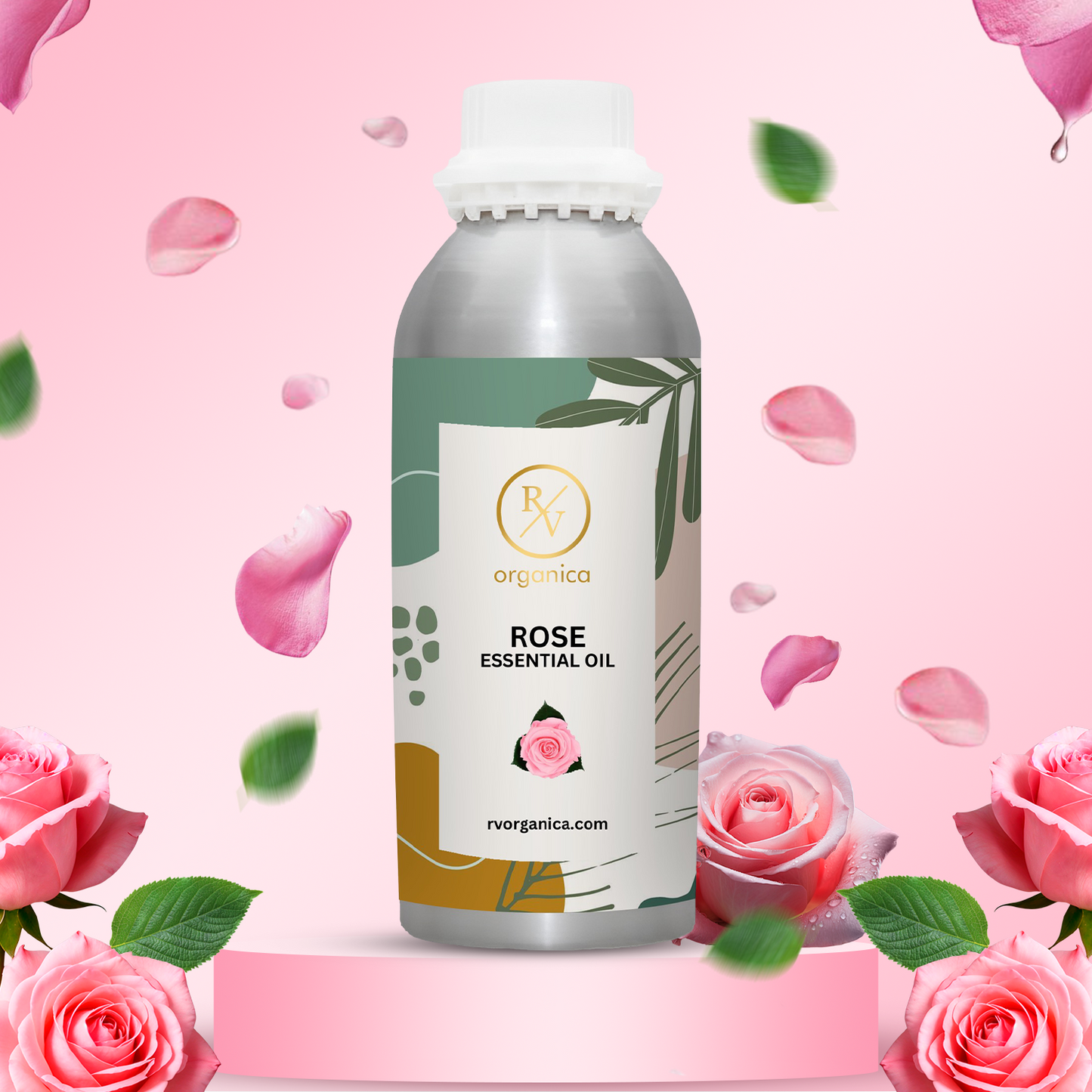 Pure Rose Essential Oil for aromatherapy and skincare –RV Organica