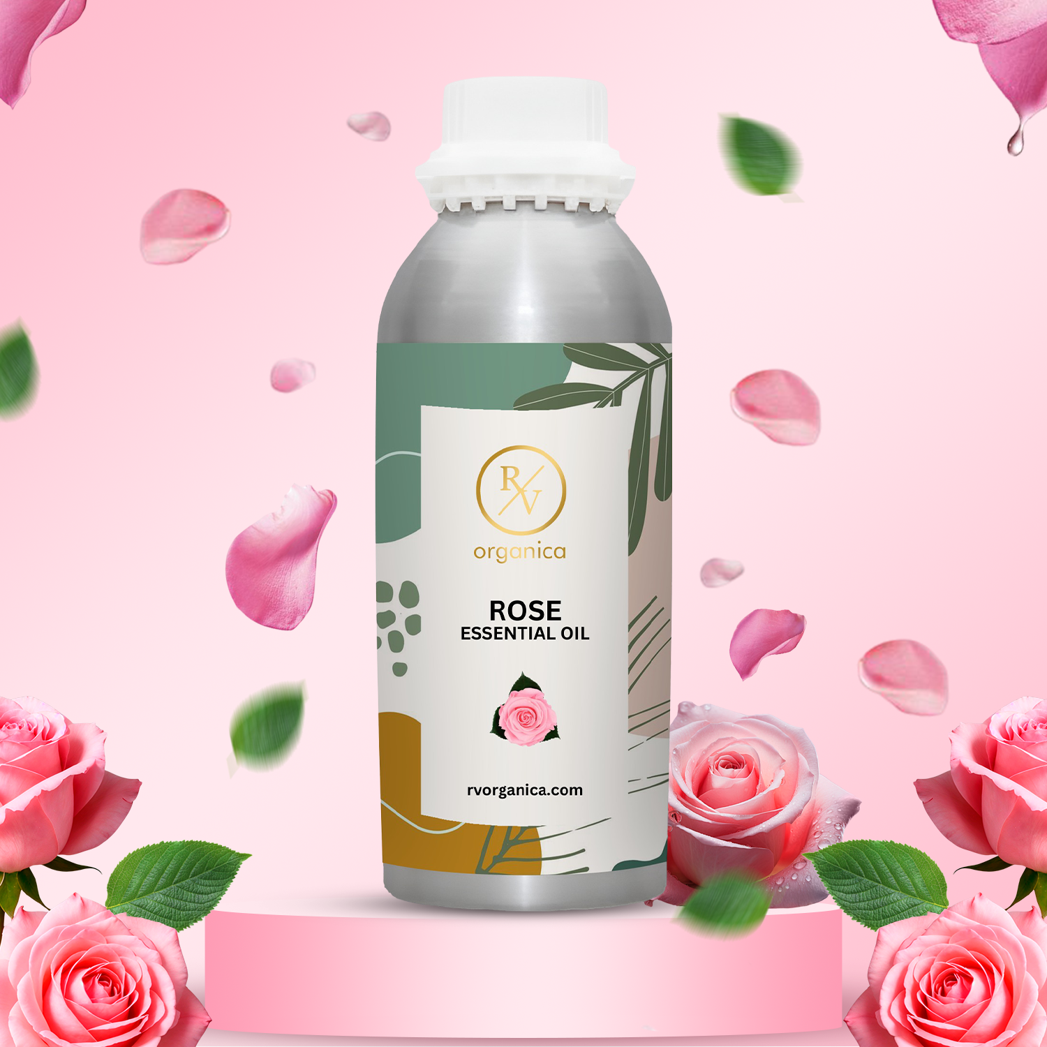 Pure Rose Essential Oil for aromatherapy and skincare –RV Organica
