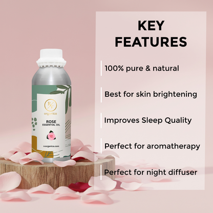Rose Essential Oil key features for aromatherapy skin care and natural wel