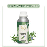Rosemary essential oil with fresh rosemary leaves for hair growth and scalp care