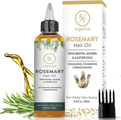 Natural Rosemary Hair Oil for strong, shiny, healthy hair – RV Organica