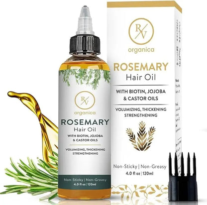 Rosemary hair oil for strong and healthy hair by RV Organica