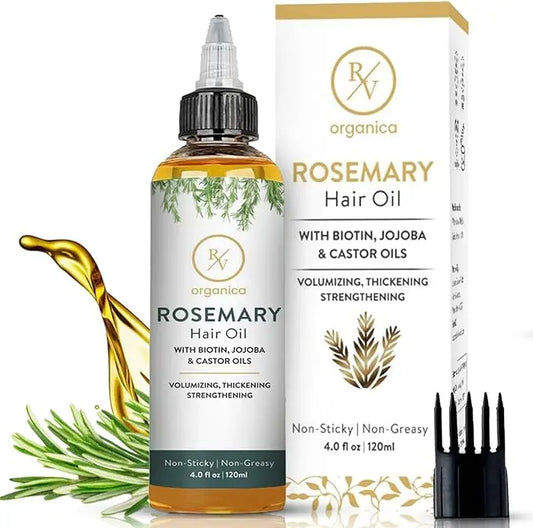 Rosemary hair oil for strong and healthy hair by RV Organica - second image