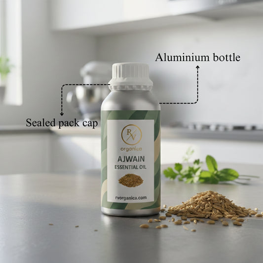 rv-organica-ajwain-essential-oil-sealed-aluminium-bottle-packaging - second image