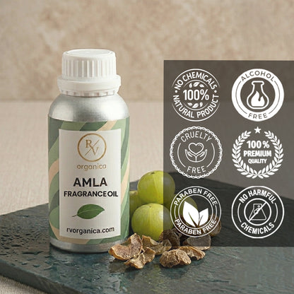 RV Organica amla fragrance oil paraben free chemical free cruelty free and natural product suitable for soap, candle, diffuser and perfume making