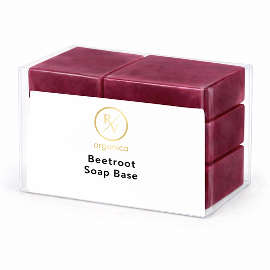 RV Organica beetroot soap base for melt and pour natural glow and skin brightening soap making