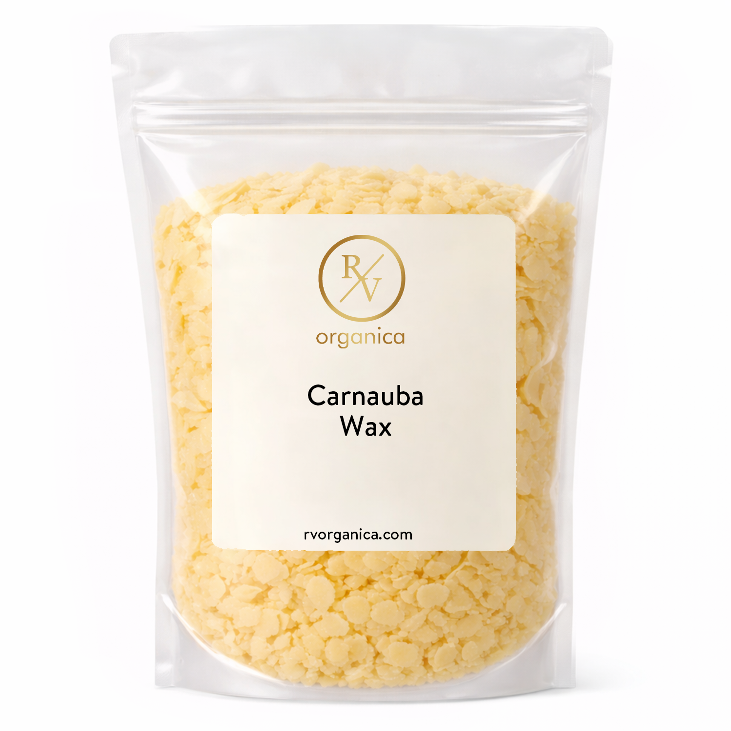 RV Organica carnauba wax for natural polish cosmetic formulations and candle making