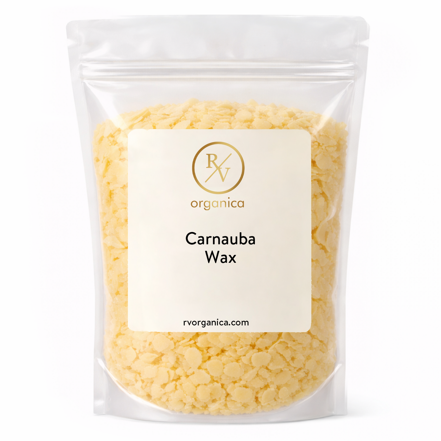 RV Organica carnauba wax for natural polish cosmetic formulations and candle making