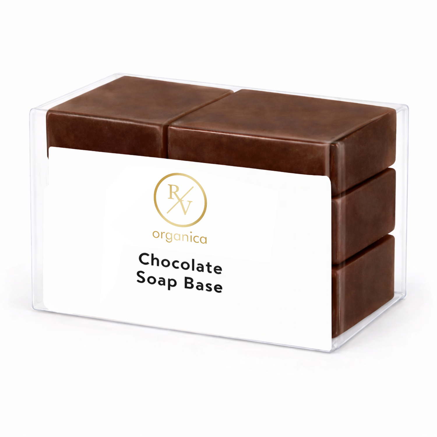RV Organica chocolate soap base for melt and pour moisturizing and soft smooth skin soap making