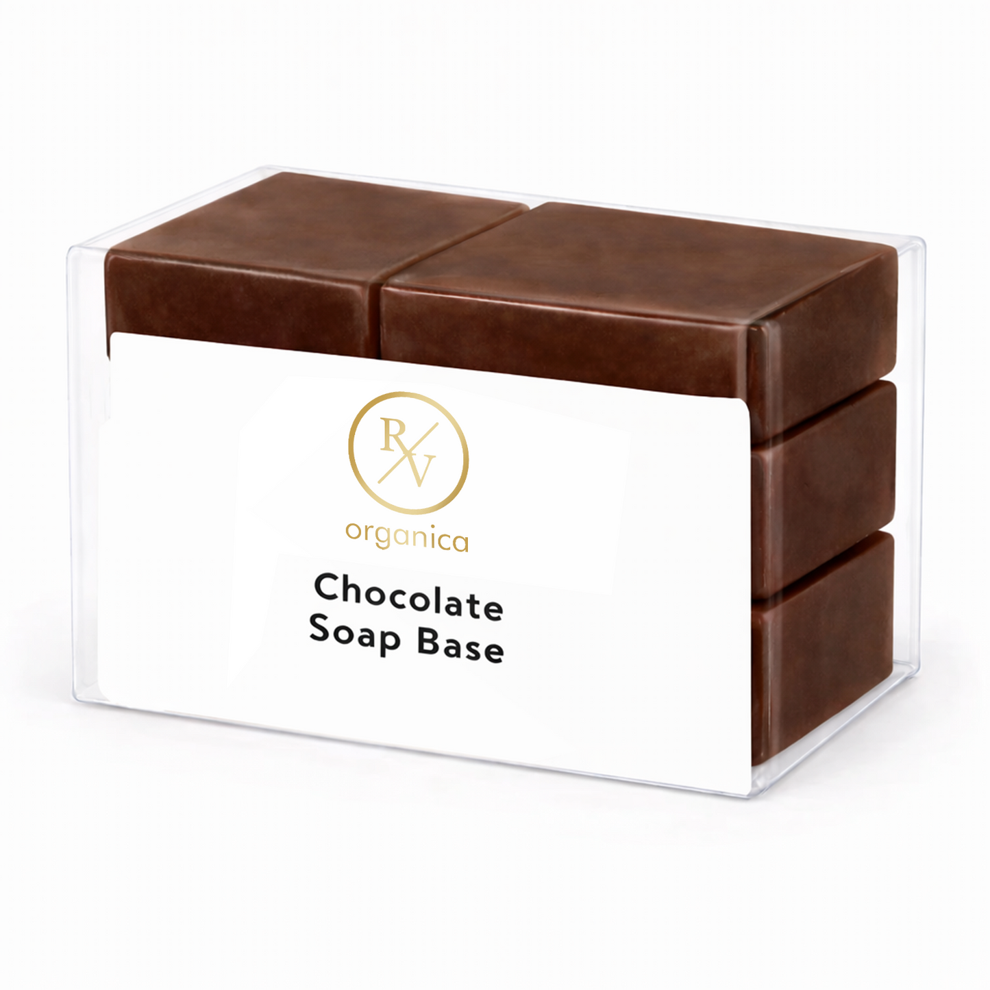 RV Organica chocolate soap base for melt and pour moisturizing and soft smooth skin soap making