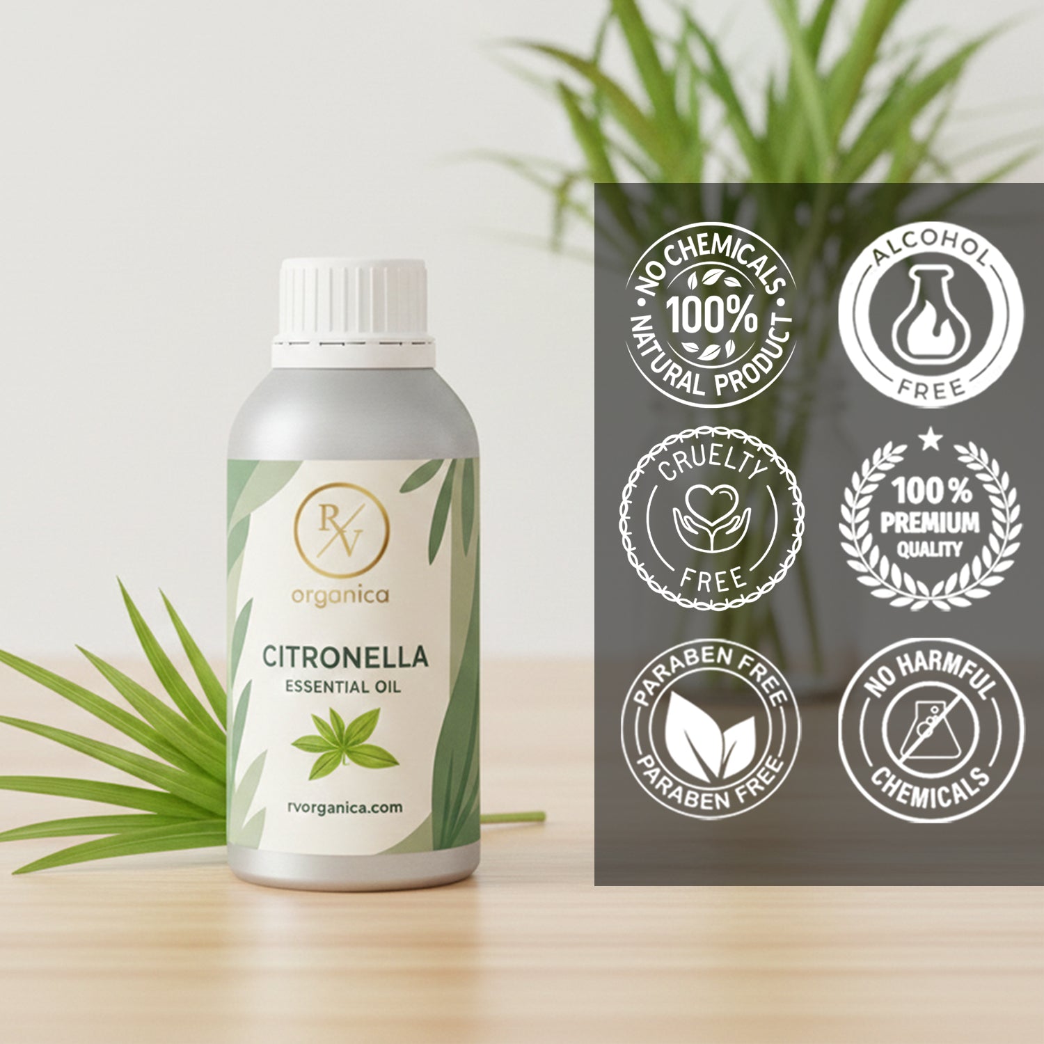RV Organica citronella fragrance oil paraben free chemical free cruelty free natural product