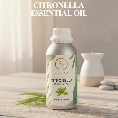 RV Organica citronella fragrance oil original product bottle with label packaging