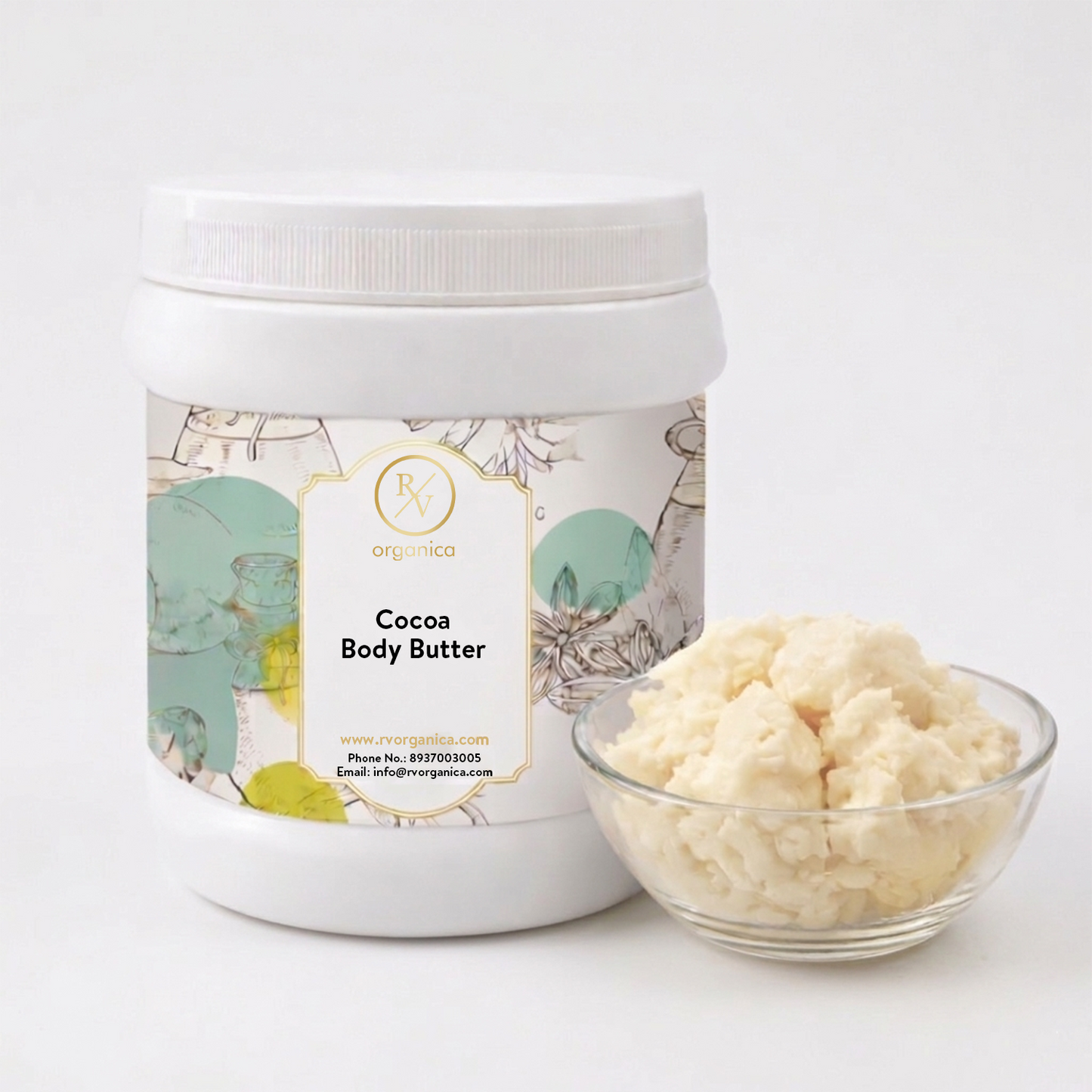 RV Organica hemp body butter for deep moisturizing and soothing dry irritated skin