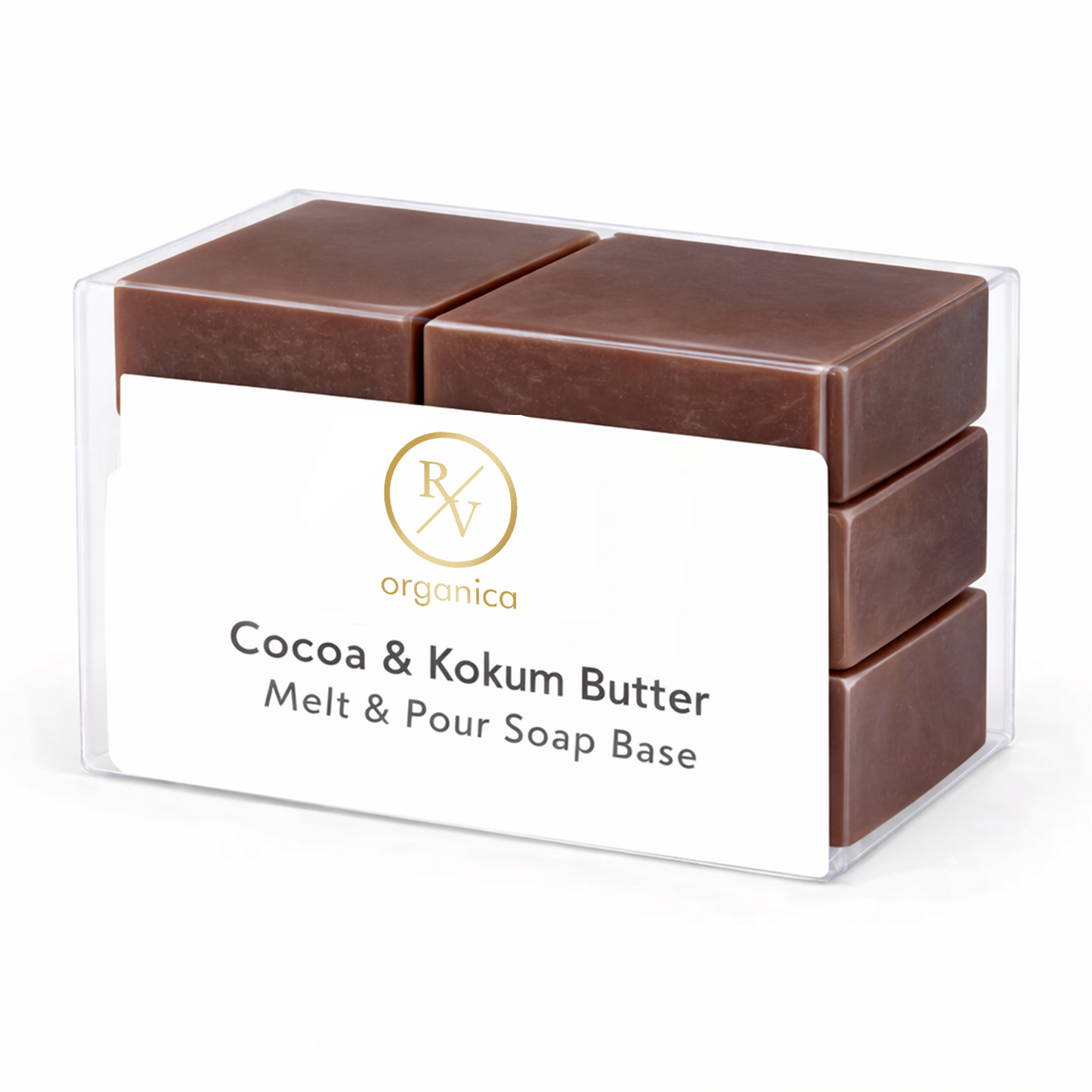 RV Organica cocoa and kokum butter melt and pour soap base for moisturizing and nourishing soap making