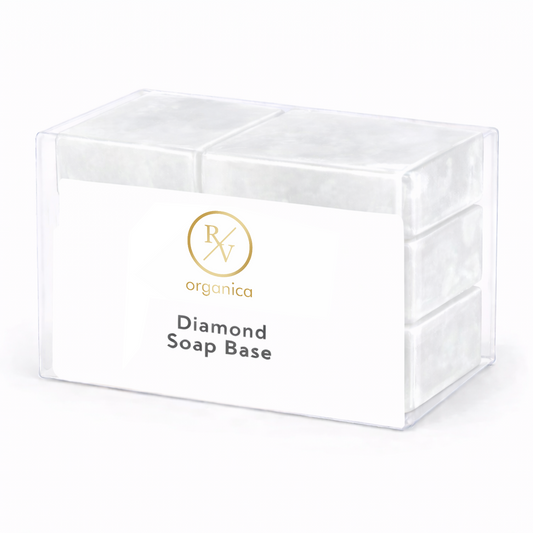 RV Organica diamond soap base for melt and pour brightening and radiant glow soap making
