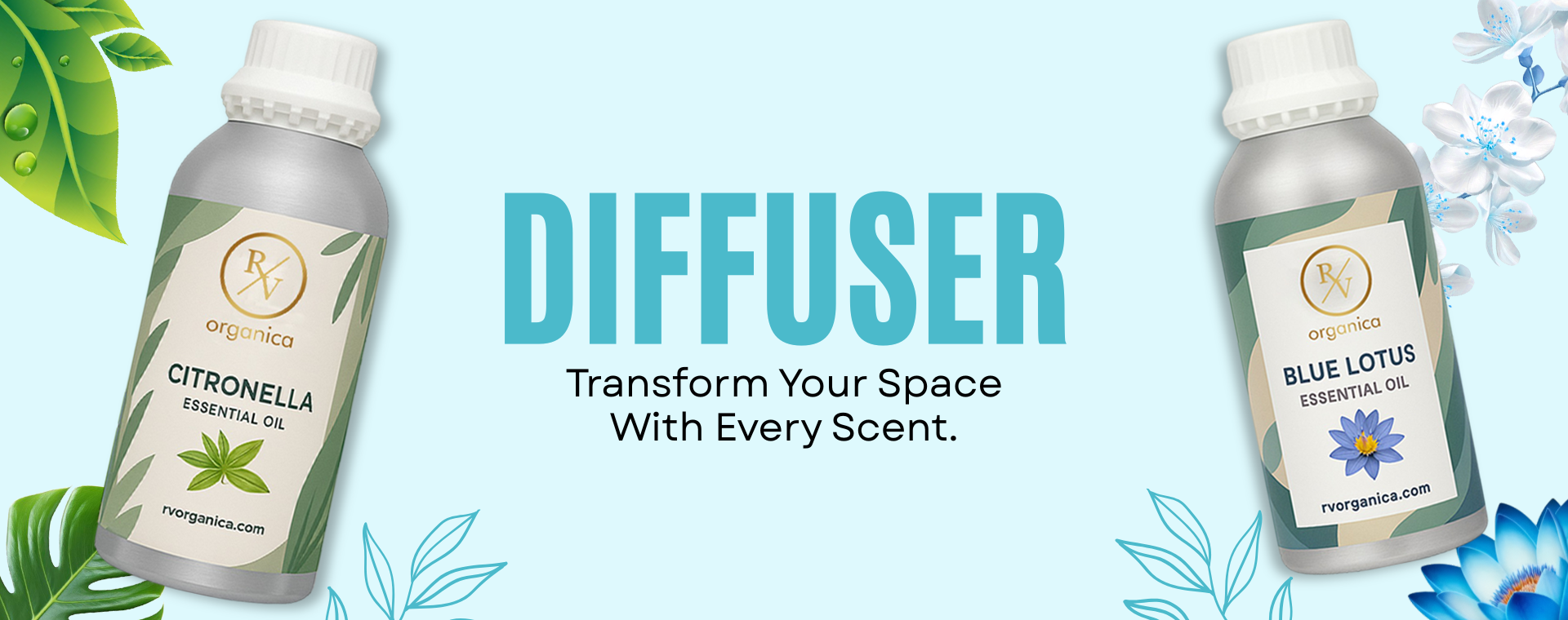 RV Organica Essential Oils For Diffuser