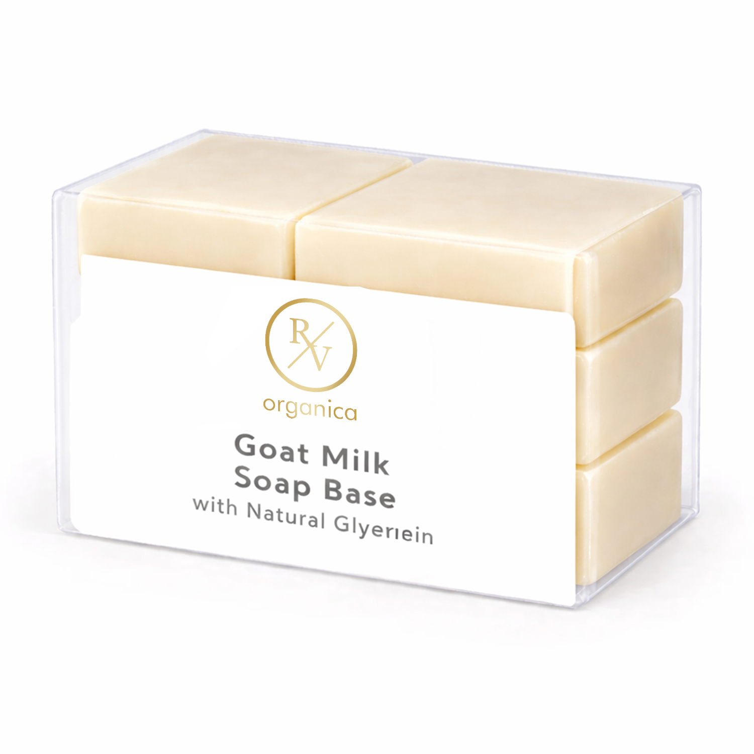 RV Organica goat milk soap base for melt and pour moisturizing creamy soap making