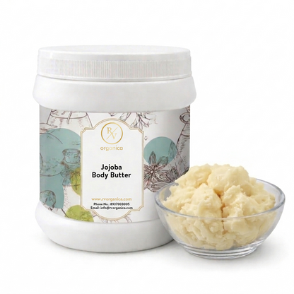 RV Organica jojoba body butter for deep hydration and smooth healthy skin