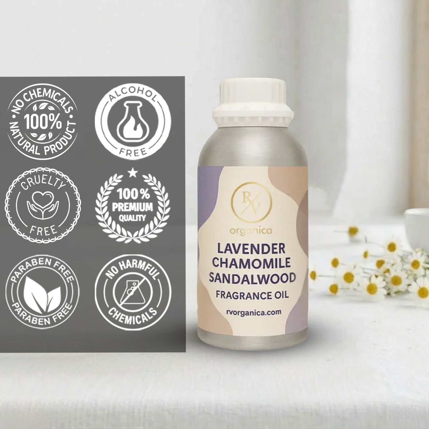 RV Organica lavender chamomile sandalwood fragrance oil paraben free chemical free cruelty free natural product