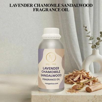 RV Organica lavender chamomile sandalwood fragrance oil original product bottle with label packaging