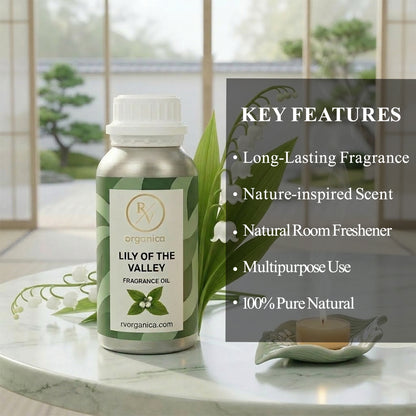 RV Organica lily of the valley fragrance oil key features and benefits for perfume candle soap making and home fragrance use