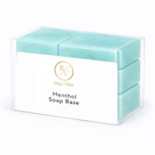 RV Organica menthol soap base for melt and pour cooling and refreshing soap making
