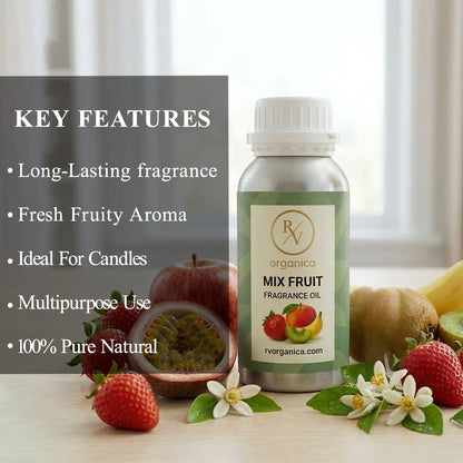 RV Organica mix fruit fragrance oil key features and benefits for perfume candle and soap making