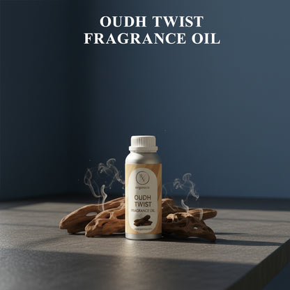 RV Organica oudh twist fragrance oil original product bottle with label packaging