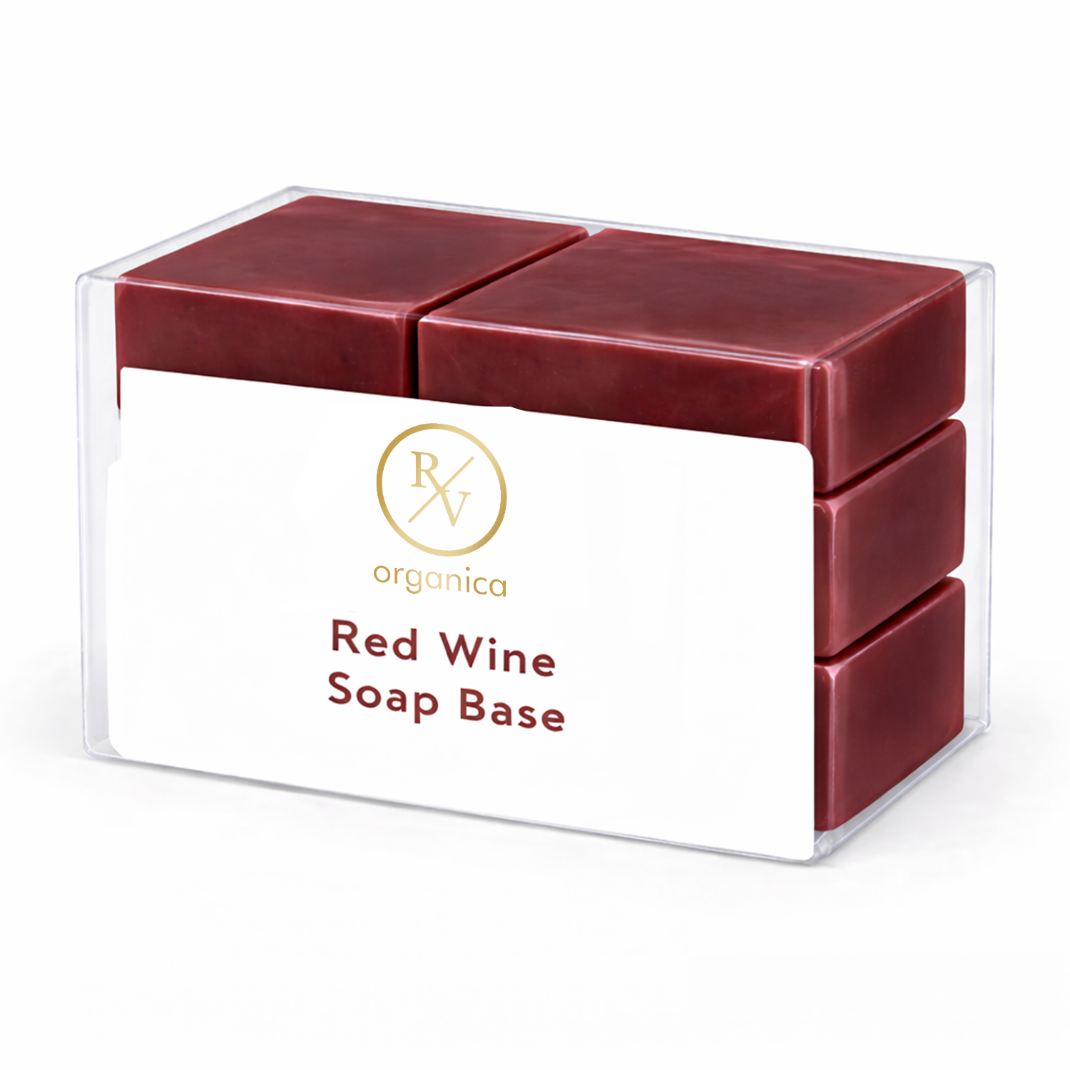 RV Organica red wine soap base for melt and pour anti aging and skin glow enhancing soap making