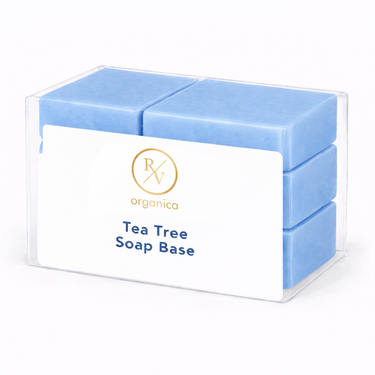 RV Organica tea tree soap base for melt and pour acne control and deep cleansing soap making