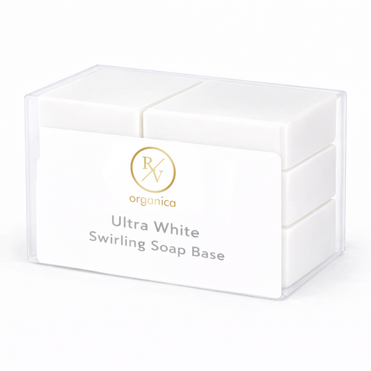 RV Organica ultra white glycerin soap base for melt and pour smooth finish soap making